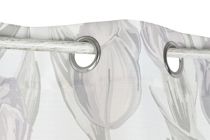 DKD Home Decor Cortina de Poliéster con Tulipanes Impresos 140x0,3x260 cm