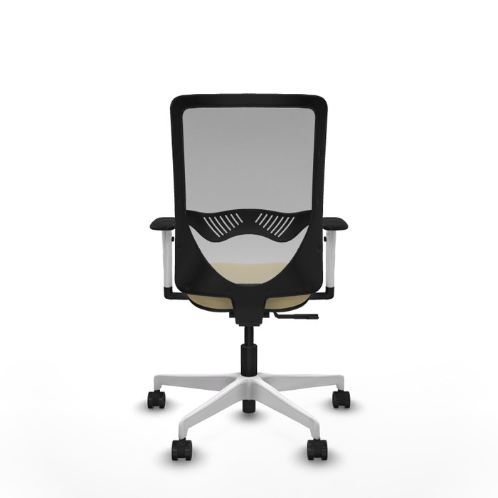 PIQUERAS Y CRESPO Silla de oficina Zulema con mecanismo Sincro, Crema y Gris PIQUERAS Y CRESPO Silla de oficina Zulema con mecanismo Sincro, Crema y Gris
