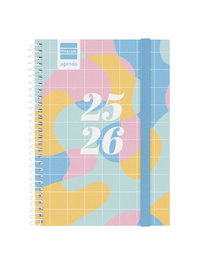 Agenda Escolar (2025-26) Finocam Secundaria Espiral Tapa Pp S/V Apais. 8º 120X164 Con Goma Art