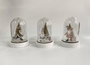 DKD Home Decor Decoracion Luminosa Navidad Fantasia Blanco Dorado Cristal Led 9 x 13 x 9 cm (12 Unidades)