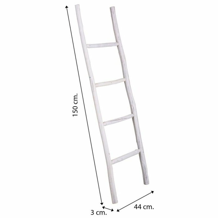 Estantería Alexandra House Living Blanco Madera de abeto 3 x 44 x 150 cm Escalera Estantería Alexandra House Living Blanco Madera de abeto 3 x 44 x 150 cm Escalera