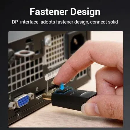 Vention HBLBG Cable Conversor DisplayPort Macho a VGA Macho Negro 1.5m