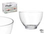 VIVALTO Bol de desayuno de vidrio transparente 680 ml