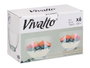 VIVALTO Bol de desayuno de vidrio transparente 680 ml
