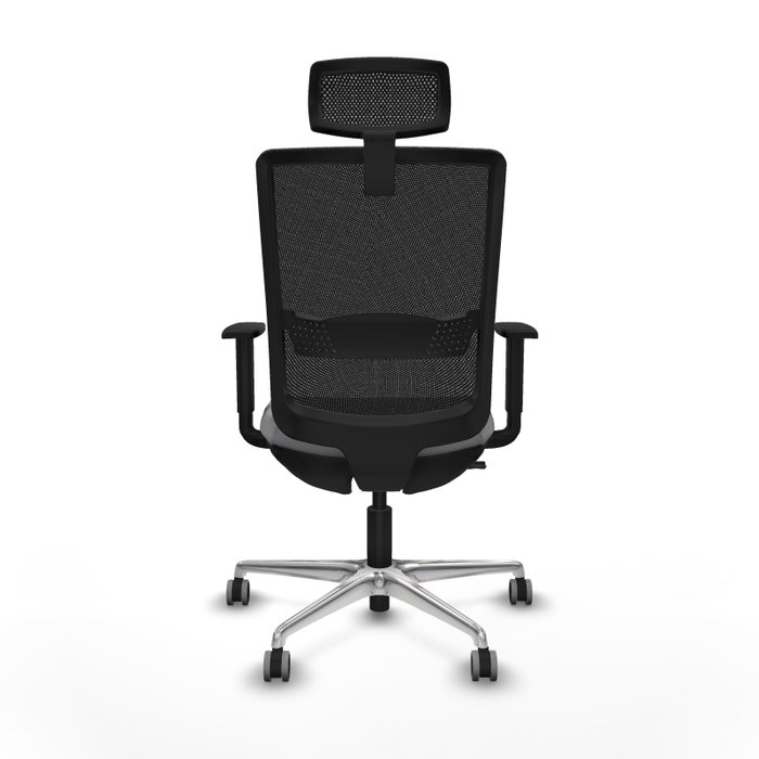 PIQUERAS Y CRESPO Silla de oficina Haches con mecanismo Sincro/Traslack Gris y Negro