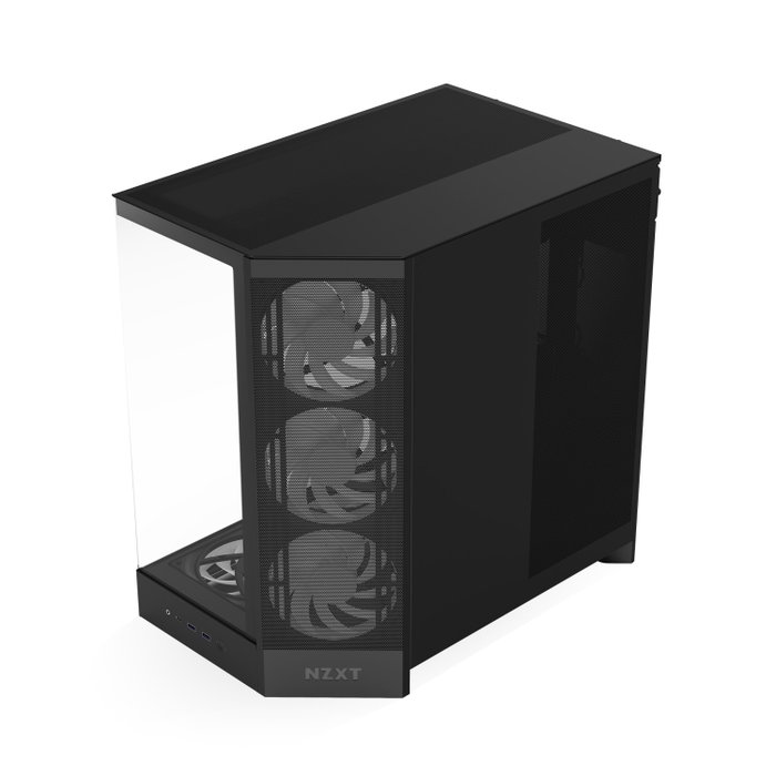 NZXT H9 Flow RGB+ (2025) All Black Midi Tower Case