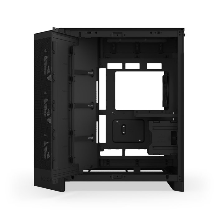 NZXT H9 Flow RGB+ (2025) All Black Midi Tower Case