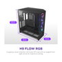 NZXT H9 Flow RGB+ (2025) All Black Midi Tower Case