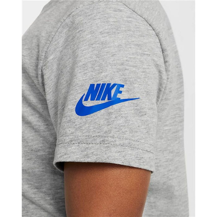 Camiseta de Manga Corta Infantil Nike Air Boxy Gris claro 8 Años