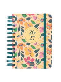 FINOCAM Agenda Escolar Cosmo Wire-O 2026-27 Tapa Extradura con Goma Melisa 120x169mm
