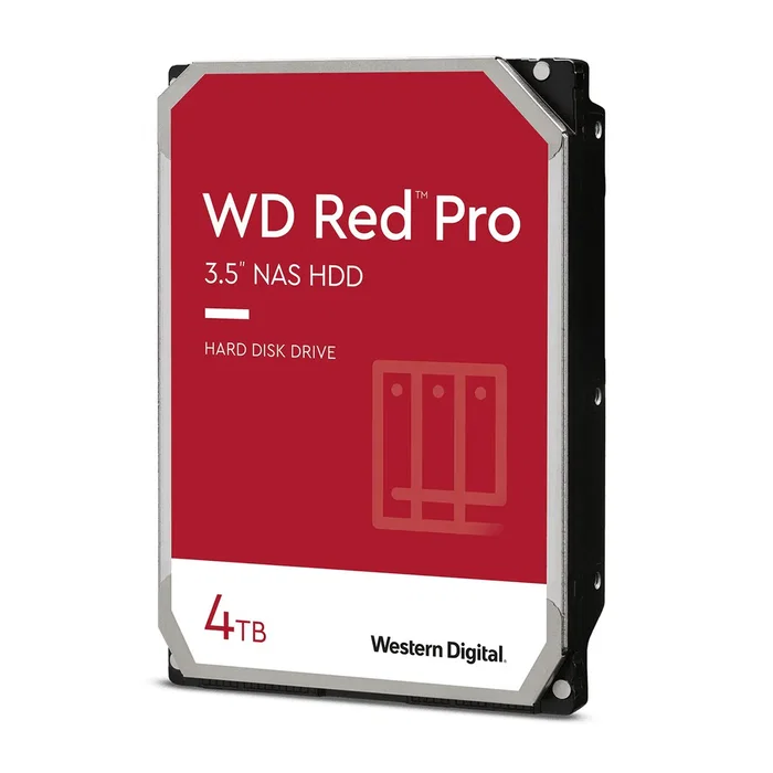 Western Digital Disco Duro Interno NAS Red Pro 4TB 7200 RPM 3.5" SATA 256 MB Cache WD4005FFBX