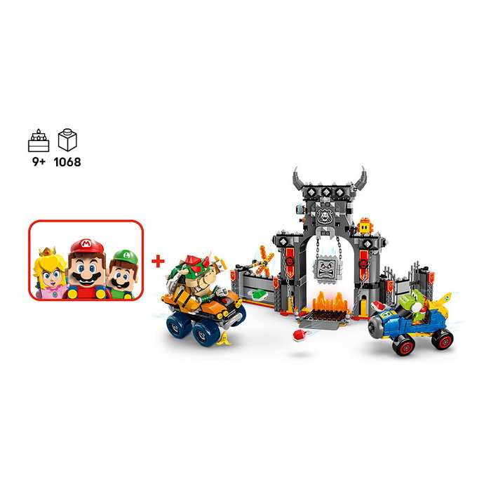 LEGO 72039 Super Mario - Mario Kart: Castillo de Bowser, Juego de construcción, 9+ años, 1068 piezas, Multicolor