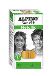 Maquillaje Alpino Face Stick Metallic Barra De 5 Gr. Caja De 6 Oro
