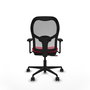 PIQUERAS Y CRESPO Silla de oficina Jorquera con mecanismo Sincro/Traslack Rojo/Gris