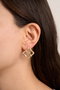 Heliophilia Silver Pendientes de Oro ELKGC68339 Dorados con Recubrimiento de Laca Elegantes para Mujer