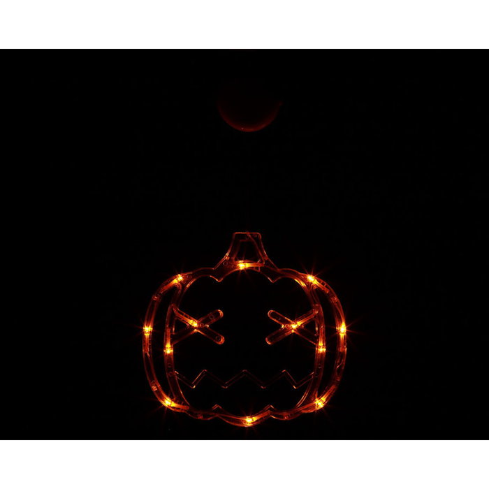 Atosa Linterna Calabaza Neon 38 cm con Luces LED Atosa Linterna Calabaza Neon 38 cm con Luces LED