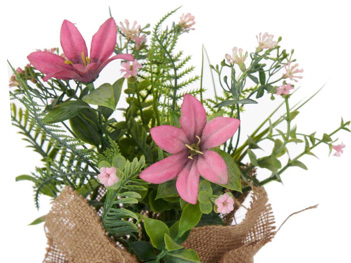 IBERGARDEN Planta Saco Flores Mediana Surtidos Colores 10x26x10 cm (Set de 18)