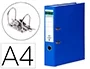 Elba Archivador de Palanca DIN A4 Azul Lomo 80 mm Rado Chic Cartón Forrado Resistente