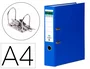 Elba Archivador de Palanca DIN A4 Azul Lomo 80 mm Rado Chic Cartón Forrado Resistente