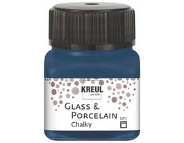 Kreul Pintura vidrio y porcelana Glass & Porcelain Chalky mate Azul marino 20ml