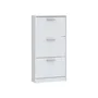 Mac Zapatero Blanco mate - 3 puertas abatibles - Ancho 58,2 x Profundidad 20,4 x Alto 115,5 cm - MSA312120