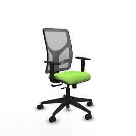 PIQUERAS Y CRESPO Silla de oficina Motilla Sincro/Traslack Pistacho/Gris