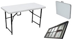 Mesa rectangular plegable 121x61x72 cm WX-F-122