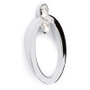 Trentadue Tirador Hole Zamak 2 Diamantes Acabado Cromo Brillante Herraje Mueble Decorativo