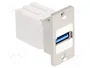 DeLOCK 67165 Módulo Keystone Panel Mount USB Tipo-A Hembra a USB Tipo-A Hembra 5 Gbps