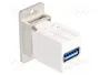 DeLOCK 67165 Módulo Keystone Panel Mount USB Tipo-A Hembra a USB Tipo-A Hembra 5 Gbps