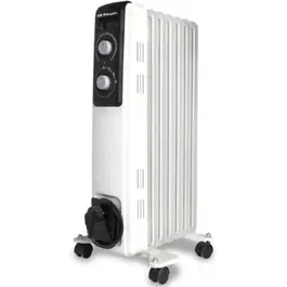 Orbegozo Radiador de Aceite RF 1500 A - 1500W, 7 Elementos, Termostato Regulable, 3 Potencias, Seguridad Antivuelco
