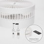 Aktive Ventilador inalámbrico de pie plegable con 4 velocidades y USB