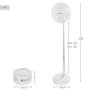 Aktive Ventilador inalámbrico de pie plegable con 4 velocidades y USB