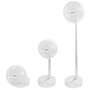 Aktive Ventilador inalámbrico de pie plegable con 4 velocidades y USB