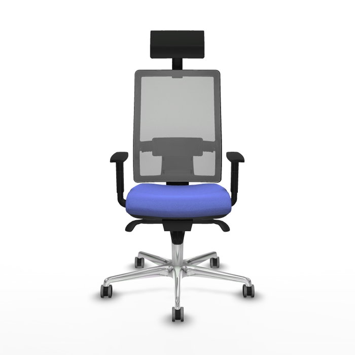 PIQUERAS Y CRESPO Silla de oficina Horna con mecanismo Sincro, Azul claro y Gris PIQUERAS Y CRESPO Silla de oficina Horna con mecanismo Sincro, Azul claro y Gris