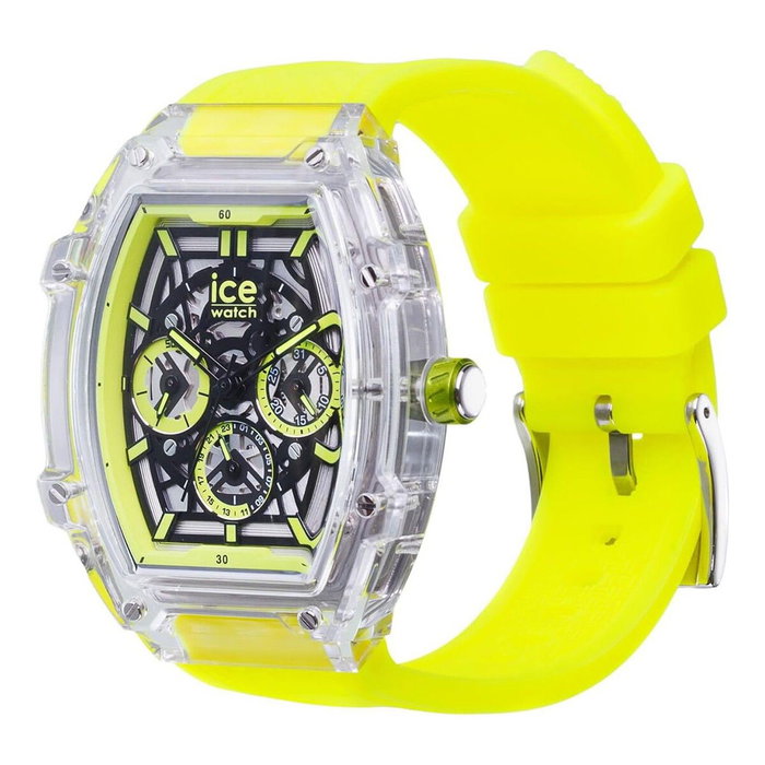 Ice Reloj 024286 con correa amarilla y caja transparente