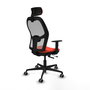 PIQUERAS Y CRESPO Silla de oficina Jorquera Sincro/Traslack Naranja y Gris