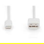 Digitus Cable de Datos y Carga Lightning a USB A 1m, Certificado MFI, Blanco, Conectores Lightning y USB A Rectos, para iPhone, iPad