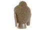 DKD Home Decor Figura de Busto de Buda en Resina, Crema y Dorado
