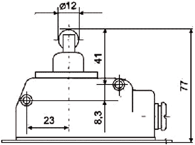 PROMET LM-10R Interruptor de fin de carrera SPDT PROMET LM-10R Interruptor de fin de carrera SPDT