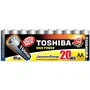 Toshiba Pack de 20 Pilas AA LR6 1.5V Alcalinas High Power para Mandos, Juguetes, Linternas y Dispositivos de Alto Consumo