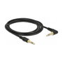 DeLOCK 85568 Cable de audio estéreo 3,5 mm con conector angular 2 m Negro