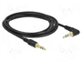 DeLOCK 85568 Cable de audio estéreo 3,5 mm a 3,5 mm angular 2 m negro