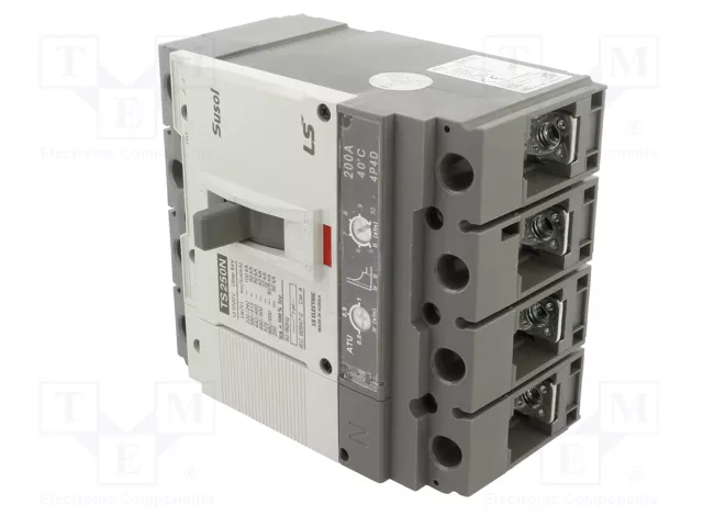 LS ELECTRIC SUSOL TS TS250N-ATU-200A-4P Interruptor de potencia 4 polos 200A LS ELECTRIC SUSOL TS TS250N-ATU-200A-4P Interruptor de potencia 4 polos 200A