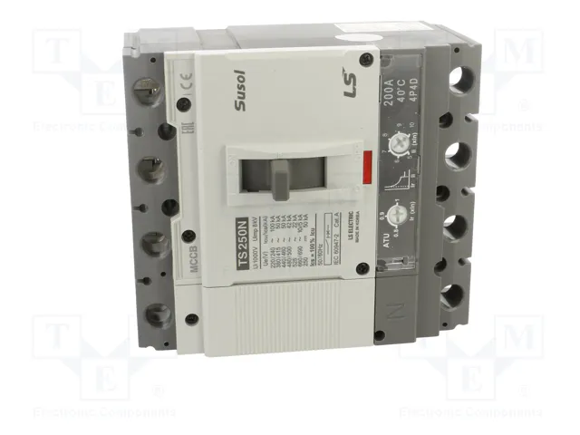 LS ELECTRIC SUSOL TS TS250N-ATU-200A-4P Interruptor de potencia 4 polos 200A LS ELECTRIC SUSOL TS TS250N-ATU-200A-4P Interruptor de potencia 4 polos 200A