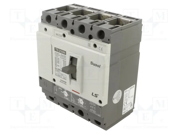 LS ELECTRIC SUSOL TS TS250N-ATU-200A-4P Interruptor de potencia 4 polos 200A LS ELECTRIC SUSOL TS TS250N-ATU-200A-4P Interruptor de potencia 4 polos 200A
