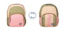 Oxford Mochila Colorblock Reversible Safari Rose