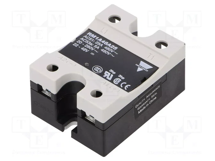CARLO GAVAZZI RM1A48A25 Relé de semiconductor monofásico 25A CARLO GAVAZZI RM1A48A25 Relé de semiconductor monofásico 25A