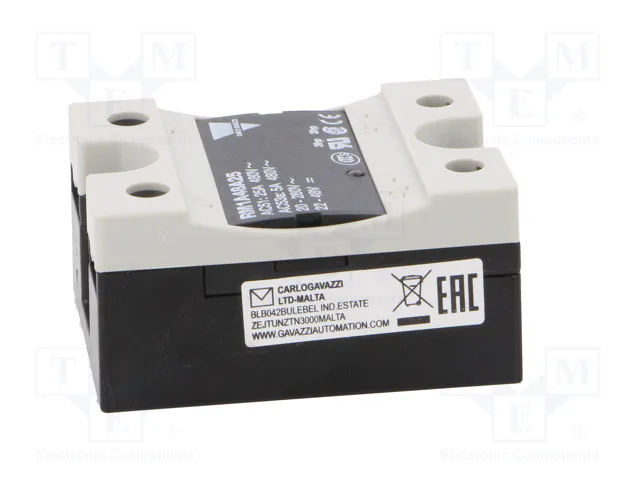 CARLO GAVAZZI RM1A48A25 Relé de semiconductor monofásico 25A CARLO GAVAZZI RM1A48A25 Relé de semiconductor monofásico 25A