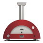 Alfa Forni Moderno 2 Pizze Hybrid Horno de Pizza Rojo Antiguo